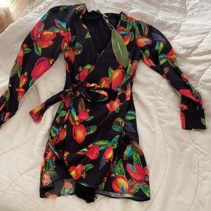 Farm Rio Wrap Mini Dress